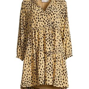 Vineyard Vines Tiered Leopard Dress